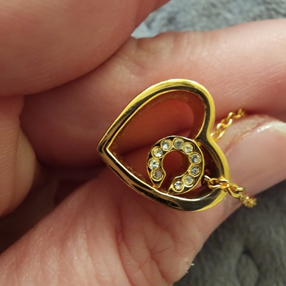 Coach Open Heart Pave CZ Gold Necklace - Picture 4 of 12